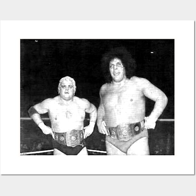Woow!Dusty Rhodes and Andre The Giant Wall Art by SUPER BOOM TO THE LEGENDS